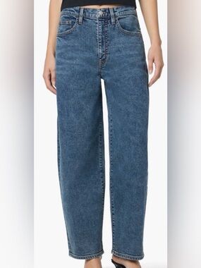 Hudson Tucker barrel Blue Denim with Contrast Topstitching